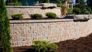 Cobourg Retaining Wall installation